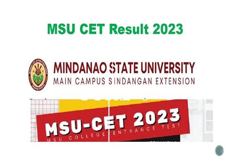 msumain.edu.ph sase result 2023|Mindanao State University System .